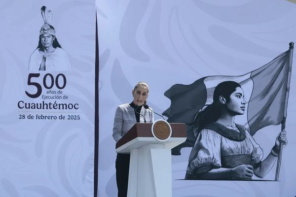 España debe pedir perdón, dijo Sheinbaum