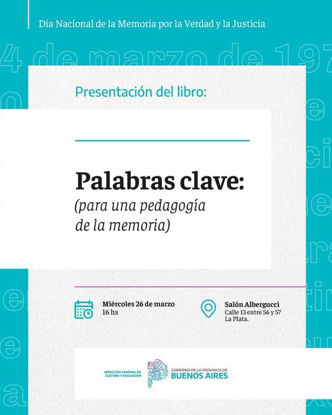 MEMORIA: Presentación de un libro