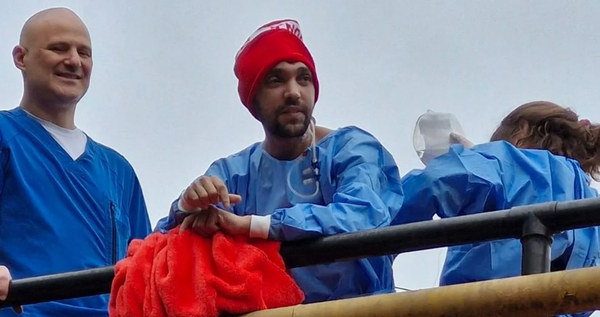 RECUPERACIÓN: Pablo Grillo salió al aire libre