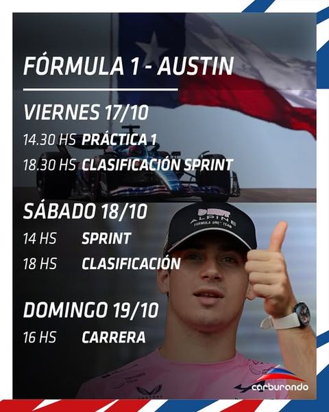 Colapinto en el GP de EE.UU.