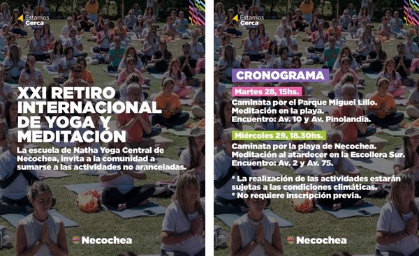 Retiro Internacional de Yoga en Necochea