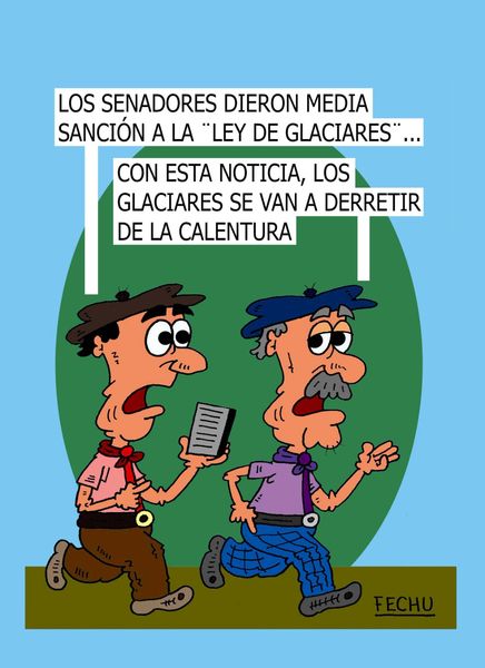 Sale con fritas. Humor político. HOY: Se nos derrite el país