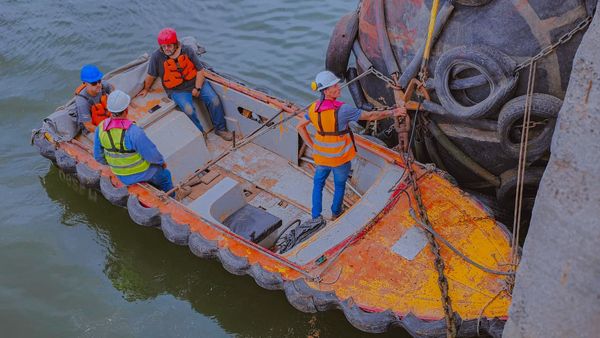 Defensa neumáticas en Puerto Quequén