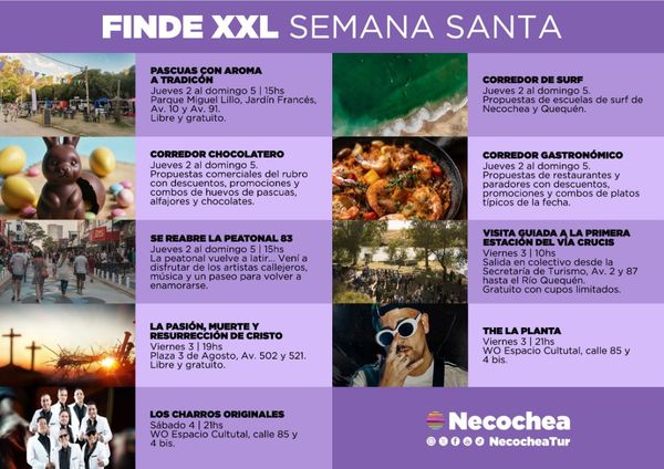 Necochea se prepara para una Semana Santa única