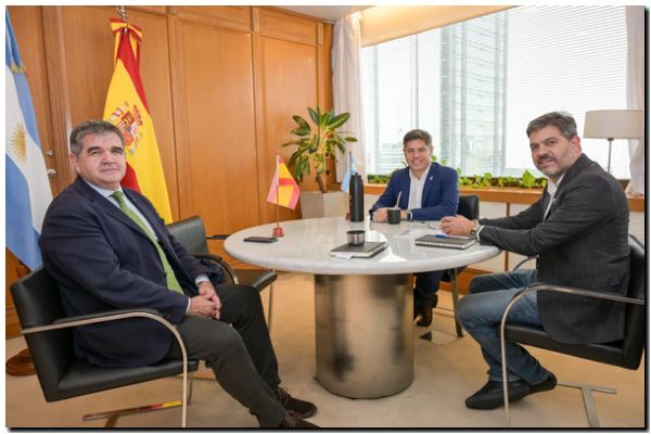 Kicillof desembarca en España
