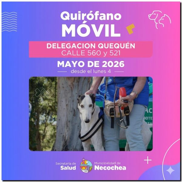 QUEQUÉN: Llega el quirófano movil