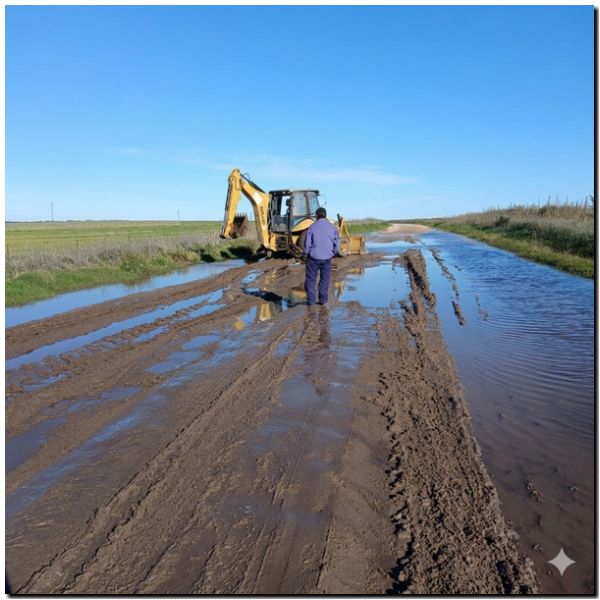 NECOCHEA: Situación de los caminos rurales
