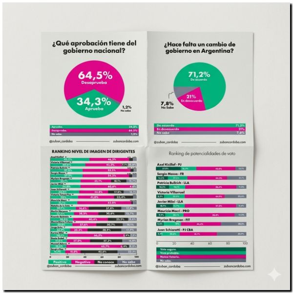 ENCUESTA: Desaprobación al gobierno nacional