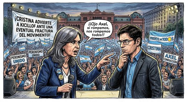 Cristina advierte a Kicillof ante una eventual fractura